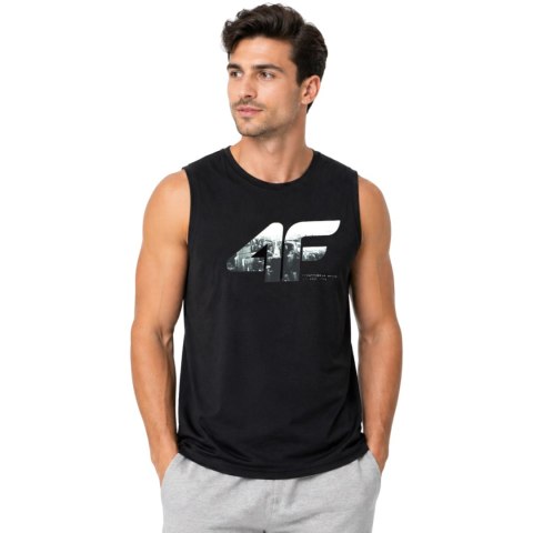 Koszulka męska 4F M357 głęboka czerń 4FWSS26TSLEM357 20S 4XL 4F