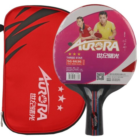 Rakietka do p-ponga Aurora 3* SG6636 short Aurora