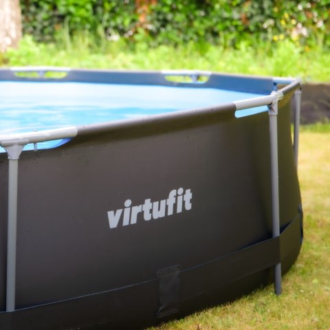 VIRTUFIT OKRĄGŁY BASEN 305 CM Z POMPĄ FILTRUJĄCĄ ANTRACYTOWY VirtuFit