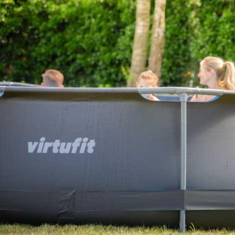 VIRTUFIT OKRĄGŁY BASEN 305 CM Z POMPĄ FILTRUJĄCĄ ANTRACYTOWY VirtuFit