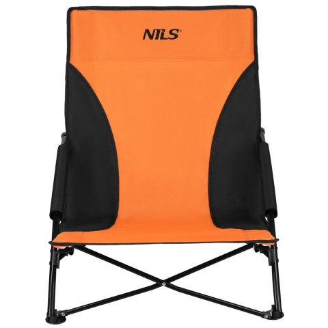 NC3035 KRZESŁO PLAŻOWE POMARAŃCZOWO-CZARNE NILS NILS