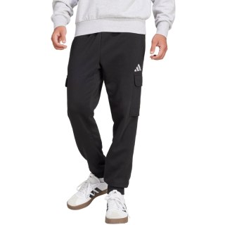 Spodnie męskie adidas Essentials Feelcozy Fleece Cargo czarne JE3820 L Adidas