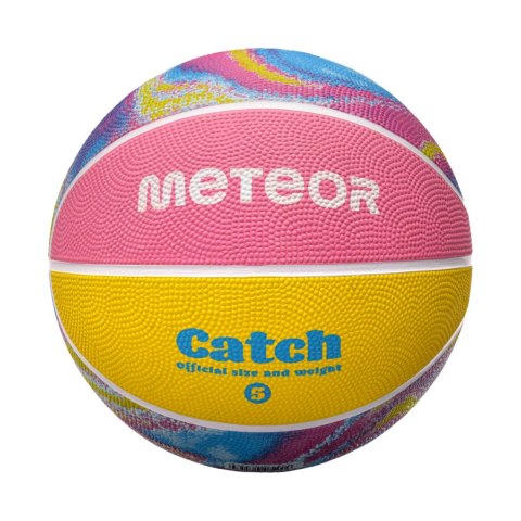 Piłka koszykowa Meteor Catch 5 kolorowa 16810 Meteor Piłka koszykowa Meteor Catch 5 kolorowa 16810 Meteor