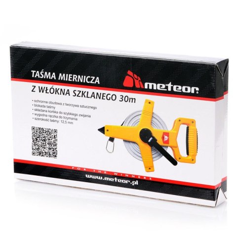 Taśma Miernicza Meteor 30m z rączką 38307 Meteor