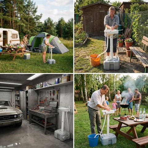NC0026 UMYWALKA PRZENOŚNA Z POMPKĄ USB NILS CAMP NILS CAMP