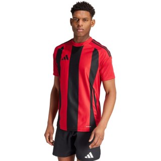 Koszulka męska adidas Striped 24 Jersey czerwono-czarna IW4556 M Adidas teamwear