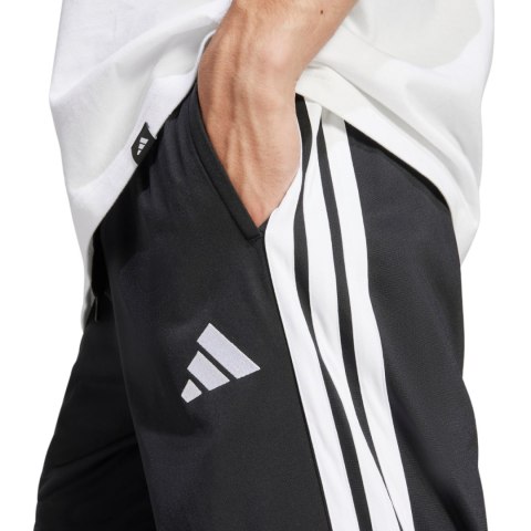 Spodnie męskie adidas 3-Stripes Tricot Regular-Fit Open Hem czarne JI8802 M Adidas