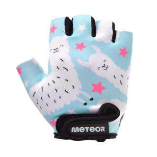 Rękawiczki rowerowe dla dzieci Meteor Alpacas błękitne 17392-17393-17394 XS Meteor