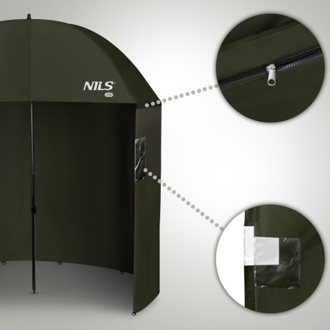 NC4702 PARASOL WĘDKARSKI Z BOCZNĄ OSŁONĄ NILS CAMP NILS CAMP