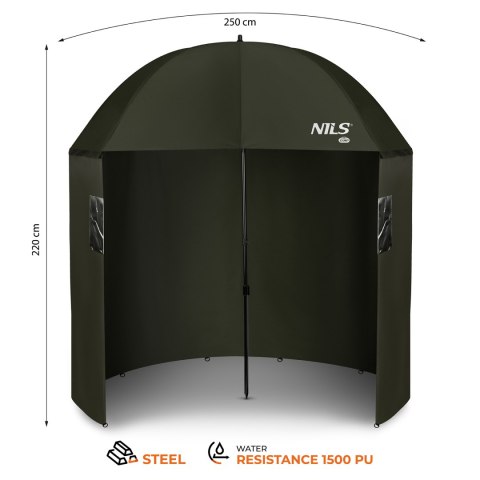 NC4702 PARASOL WĘDKARSKI Z BOCZNĄ OSŁONĄ NILS CAMP NILS CAMP