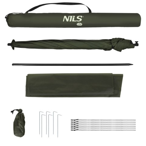 NC4702 PARASOL WĘDKARSKI Z BOCZNĄ OSŁONĄ NILS CAMP NILS CAMP