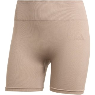 Spodenki damskie adidas Workout Essentials 4 inch beżowe JX3926 L Adidas
