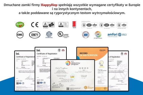 Dmuchany zamek Happy Hop Centrum Zabaw z basenem na piłki