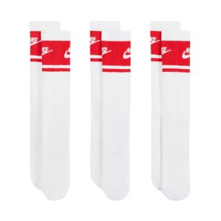 Skarpety Nike Everyday Elevated Crew 3 pary biało-czerwone IM7949 900 35-37,5 Nike