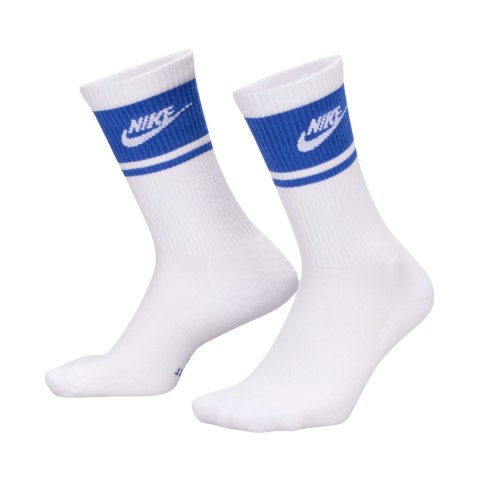 Skarpety Nike Everyday Elevated Crew 3 pary biało-niebieskie IM7949 904 38-42,5 Nike