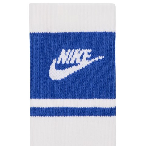 Skarpety Nike Everyday Elevated Crew 3 pary biało-niebieskie IM7949 904 38-42,5 Nike