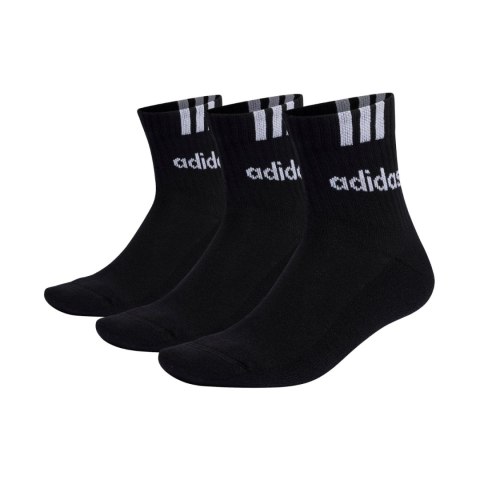 Skarpety adidas Cushioned 3-Stripes Linear Half-Crew czarne IC1294 43-45 Adidas