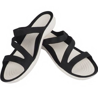 Klapki damskie Crocs Swiftwater Sandal W czarno-białe 203998 066 41-42 Crocs