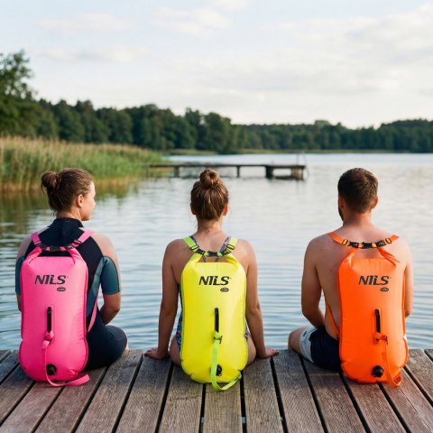 NC1772 DMUCHANA BOJKA DO PŁYWANIA 28L RÓŻOWA NILS CAMP NILS CAMP