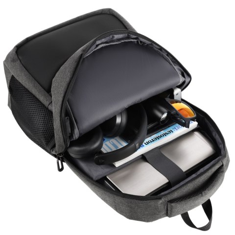 NC4503 PLECAK MIEJSKI Z USB SZARY NILS NILS CAMP