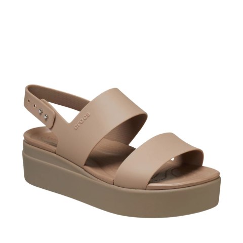 Sandały damskie Crocs Brooklyn Low Wedge beżowe 206453 2EL 37-38 Crocs