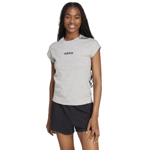 T-shirt adidas W Essentials Linear JC8241 szary S Adidas