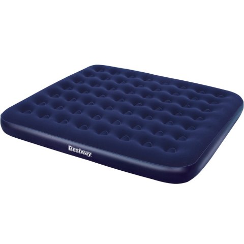 Materac welurowy dwuosobowy Bestway King 203x183x22 cm granatowy 67004 6249 Bestway