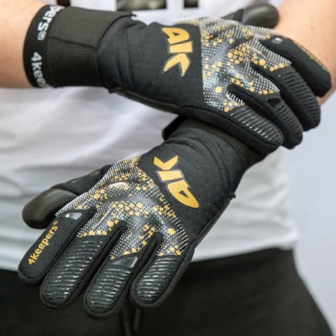 Rękawice bramkarskie 4Keepers Elite Drake NC Junior czarne 6 4Keepers