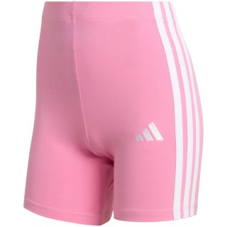 Spodenki damskie adidas Essentials 3-Stripes High Waisted Biker różowe KT1625 XL Adidas