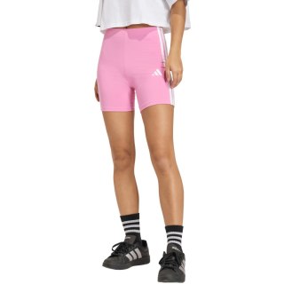 Spodenki damskie adidas Essentials 3-Stripes High Waisted Biker różowe KT1625 M Adidas