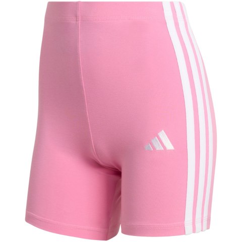 Spodenki damskie adidas Essentials 3-Stripes High Waisted Biker różowe KT1625 M Adidas