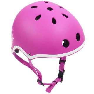 Kask rowerowy SMJ różowy dla dziewczynki regulowany F501 XS Smj