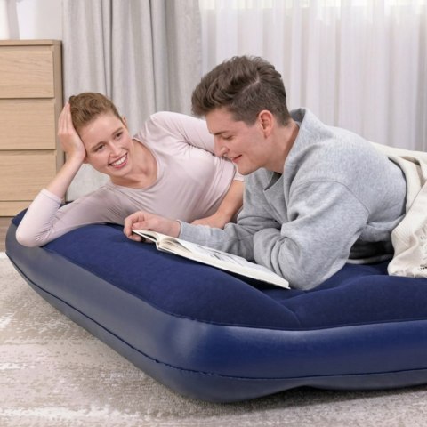 Materac welurowy dwuosobowy Bestway z pompką 203x152x28 cm 67226 Bestway