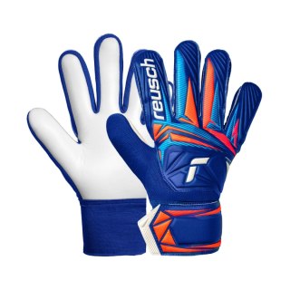 Rękawice bramkarskie Reusch Attrakt Starter Solid Junior niebieskie 5672514 4126 6 Reusch