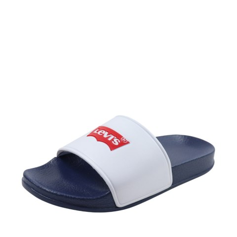 Klapki damskie Levi's Pool biało-granatowe VPOL0187S-0122 39 Levi's