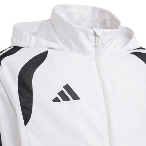Kurtka dla dzieci adidas Tiro 26 League Windbreaker biała JY9722 140cm Adidas teamwear