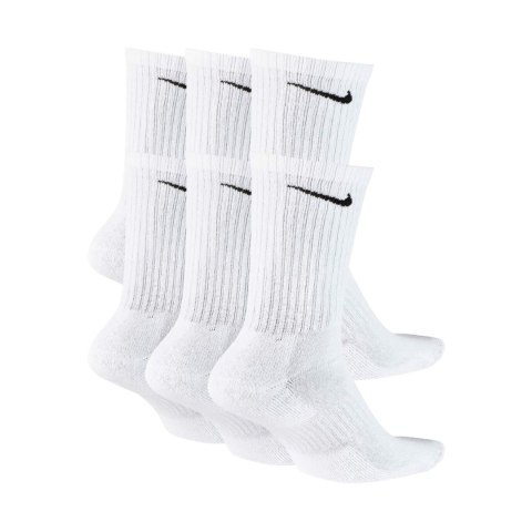 Skarpety Nike Everyday Cush Crew 6 par białe SX7666 100 42-46 Nike