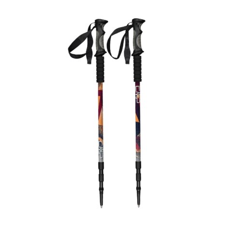 Kijki trekkingowe CMP Bern Trekking Poles czarno-pomarańczowe 3B36297 C905 CMP