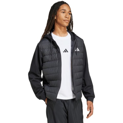 Kurtka męska adidas Essentials Climawarm Hybrid Down Hooded czarna KA5251 L Adidas