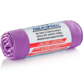 Ręcznik Microfibre DRY FLAT fioletowy 100x50 cm Aqua-Speed