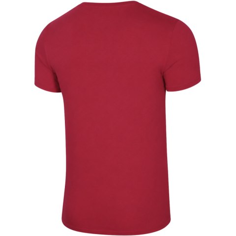 Koszulka męska 4F M4215 ciemna czerwień 4FWSS26TTSHM4215 61S 5XL 4F