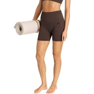 Spodenki damskie adidas Workout Essentials Knit 4 Inch Leggings brązowe KE5841 M Adidas