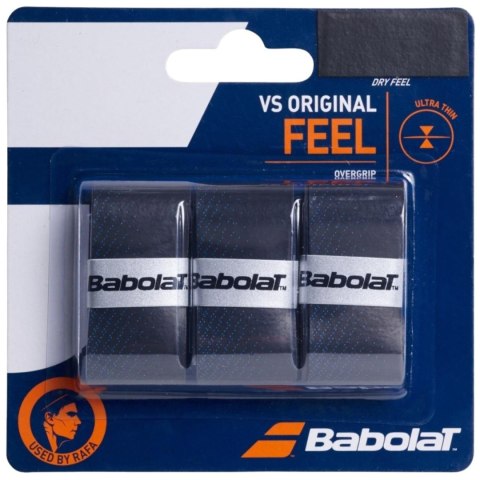 Owijka Babolat Vs Orginal Feel 3 szt. czarno-niebieska 653040 146/193528 Babolat