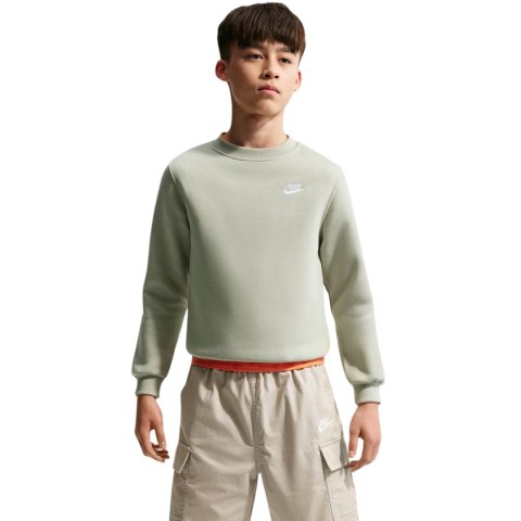 Bluza dla dzieci Nike Sportswear Club Fleece jasnozielona FD3006 304 L Nike