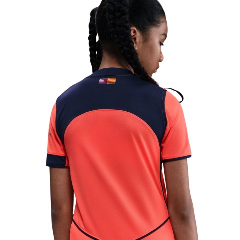 Koszulka dla dzieci Nike FC Barcelona Stadium 2025/26 pomarańczowa HM4122 855 XS Nike