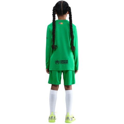 Spodenki dla dzieci Nike FC Barcelona 2025/26 Stadium Goalkeeper zielone HQ0475 310 L Nike