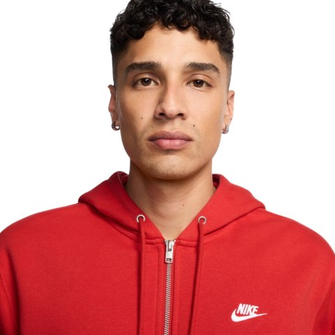 Bluza męska Nike Club BB FZ Hoodie czerwona FN3861 657 2XL Nike