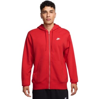 Bluza męska Nike Club BB FZ Hoodie czerwona FN3861 657 L Nike