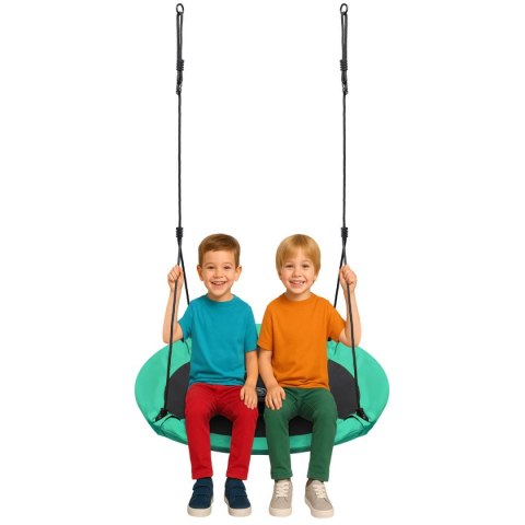 HUŚTAWKA OGRODOWA BOCIANIE GNIAZDO 110CM XXXL ZIELONA