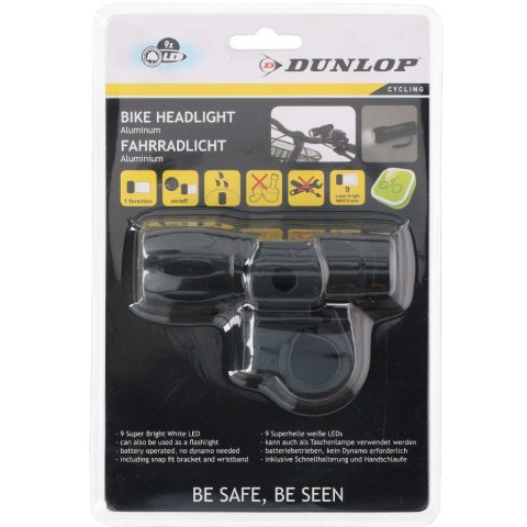 Lampka rowerowa Dunlop Bike Headlight white białe 9 led 41688-416885 Dunlop